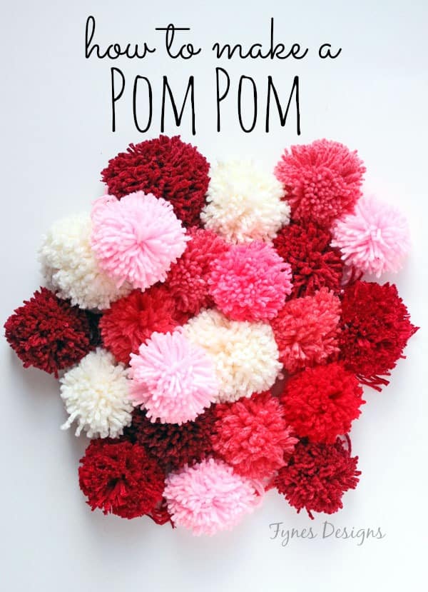 making pom poms