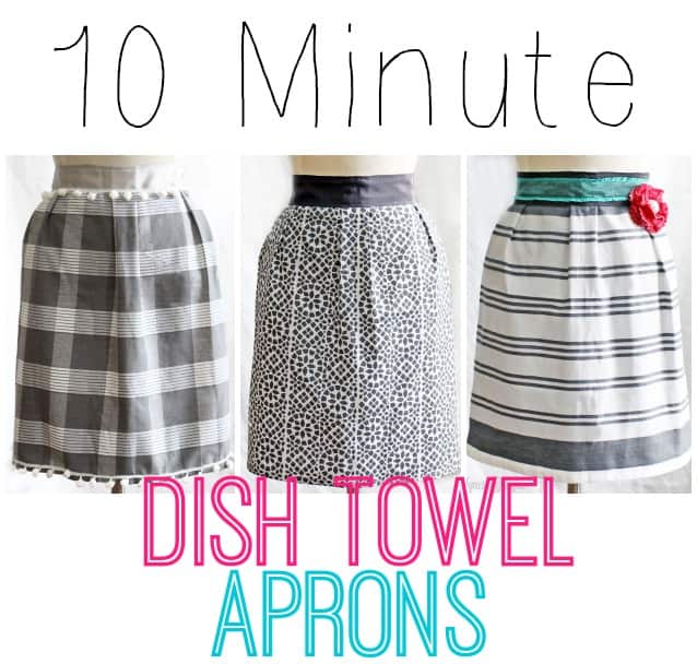 How to Make a Hanging Tea Towel Tutorial - Easy Last Minute DIY Gift 