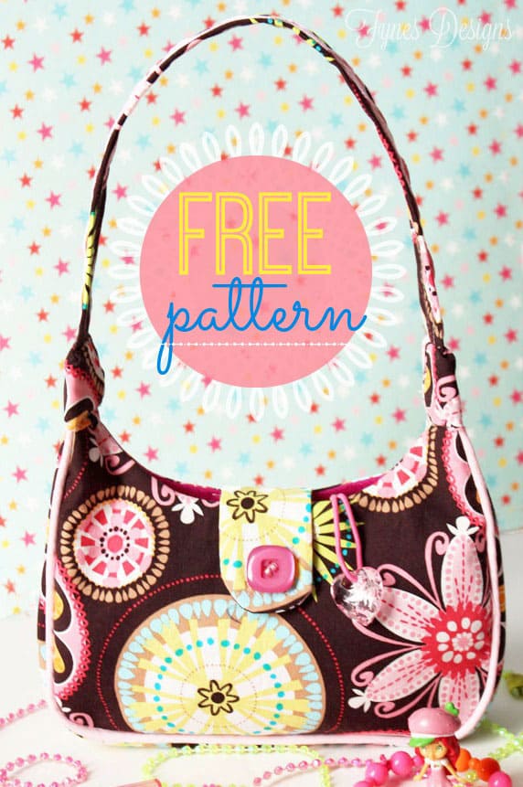 Vintage Sewing Pattern Printable Fabric Purse Project