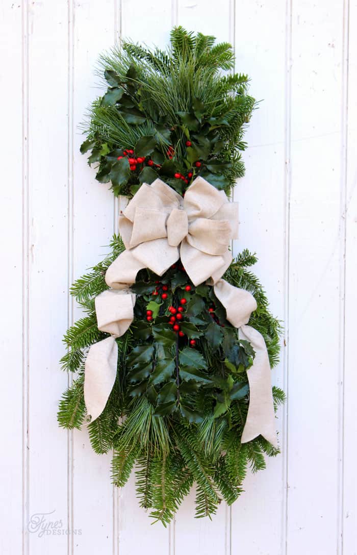 Christmas Swag Winter Wreath Holiday Swag Christmas Decor -  UK