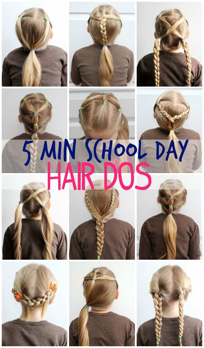 simple hairstyles for school for medium hair