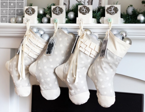 DIY! How to Paint Personalized Calligraphy Stockings for Christmas 