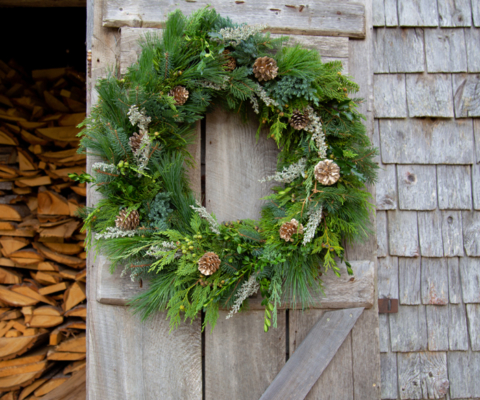 Simple Country Christmas Wreath Supply Lists