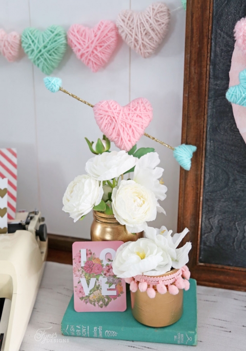 Valentine's Day Craft: Yarn Wrapped Hearts Tutorial